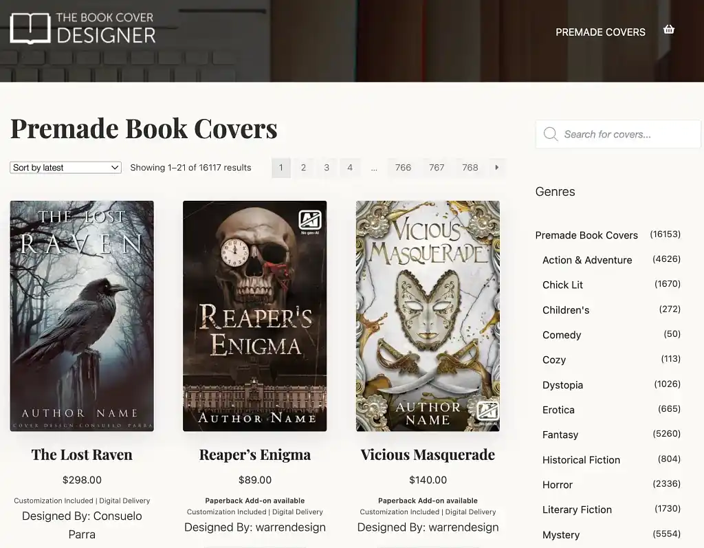 the book cover designer site