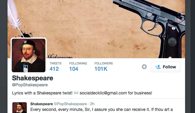 Literary Parody Accounts
