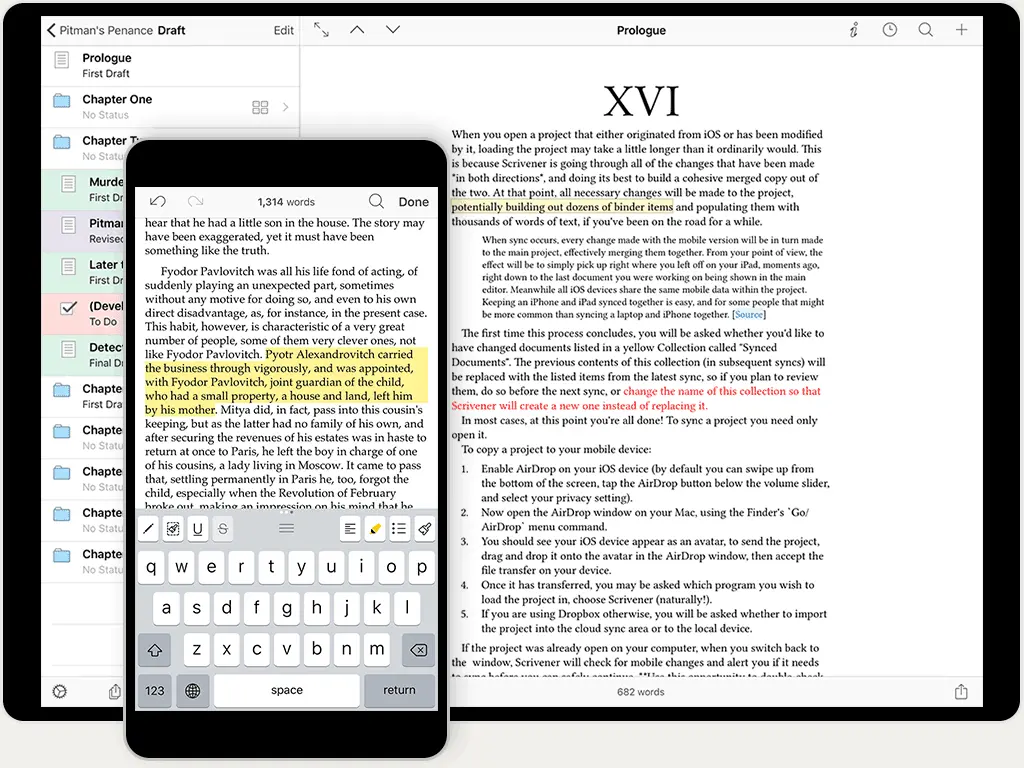 Product Review: Scrivener for iOS